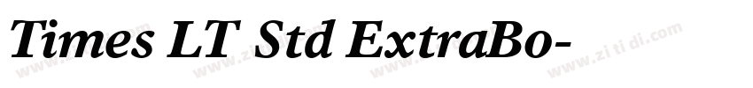 Times LT Std ExtraBo字体转换